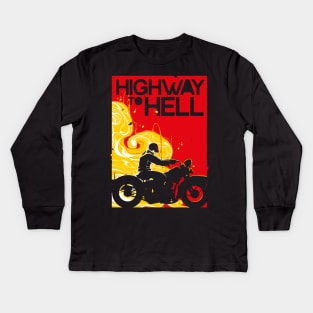 Highway to Hell Kids Long Sleeve T-Shirt